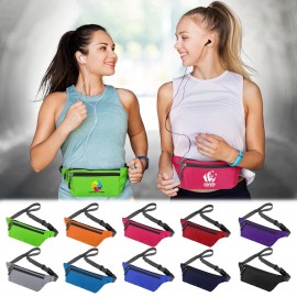 Custom 3 Zippered Running Belt Bag  Custom 3 Zippered Running Belt Bag