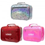 Custom Imprinted Laser Holographic Tote Lunch Cosmetic Bag