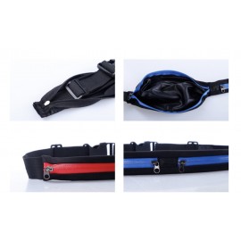 Dual Pouch Running Waist Pack with Logo