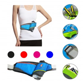 Promotional Nylon Waterproof Waist Bag With Water Bottle Holder