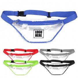 Clear Vinyl Fanny Pack & Waist Bag with Logo  Clear Vinyl Fanny Pack & Waist Bag with Logo