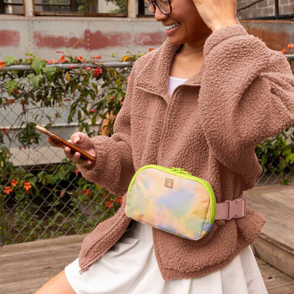 Simple Belt Bag (1000D RPET)- 4CP with Logo