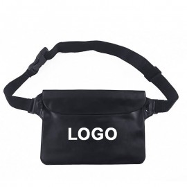 Logo Branded Transparent 3-Zipper PVC Fanny Pack