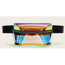 Promotional Clear Fanny Pack one Zipper Pockets Transparent PVC Bag  Promotional Clear Fanny Pack one Zipper Pockets Transparent PVC Bag