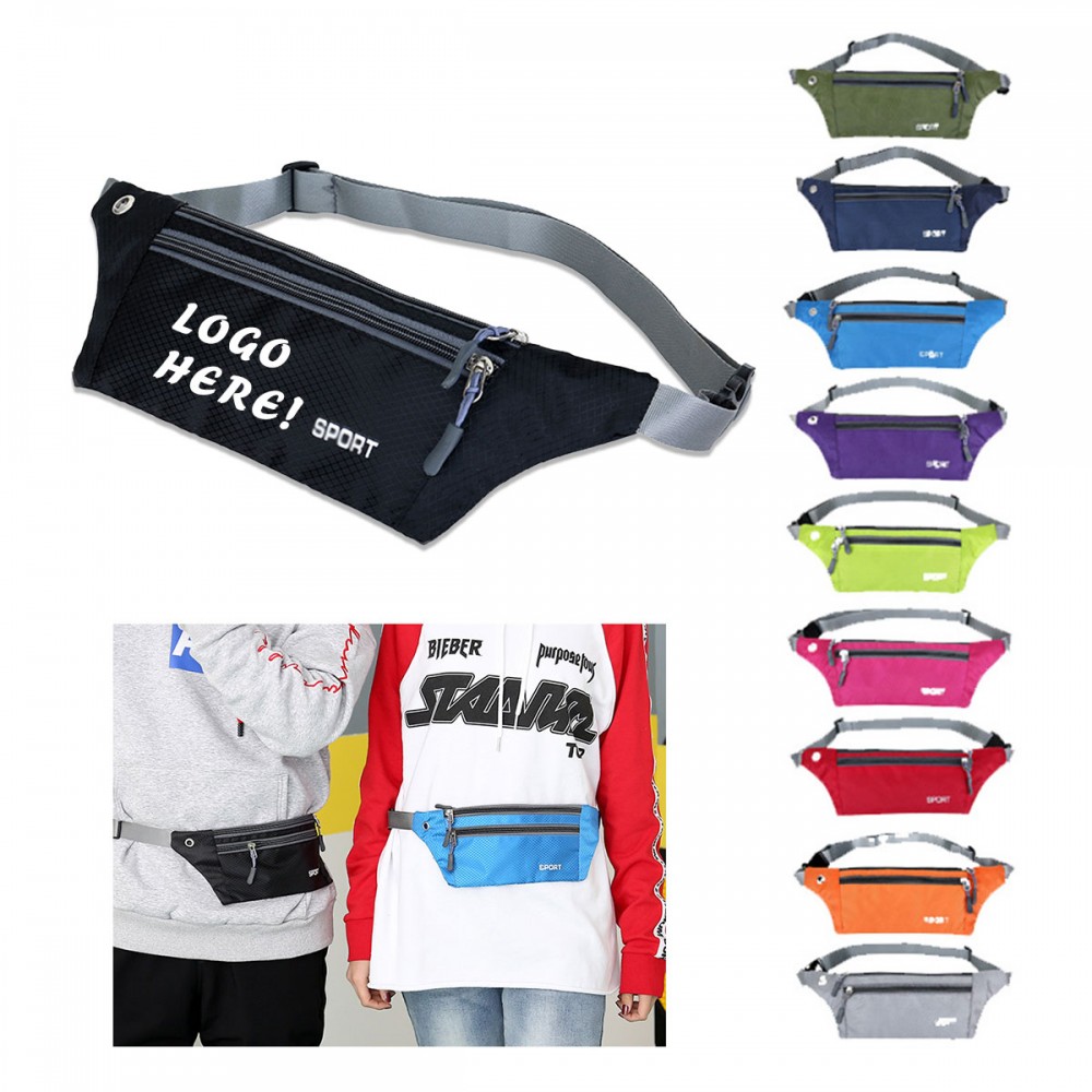 Personalized Waterproof Outdoor Sports Fanny Pack / Waist Bag