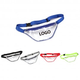 Clear Fanny Pack Transparent Adjustable Belt Bag with Logo  Clear Fanny Pack Transparent Adjustable Belt Bag with Logo