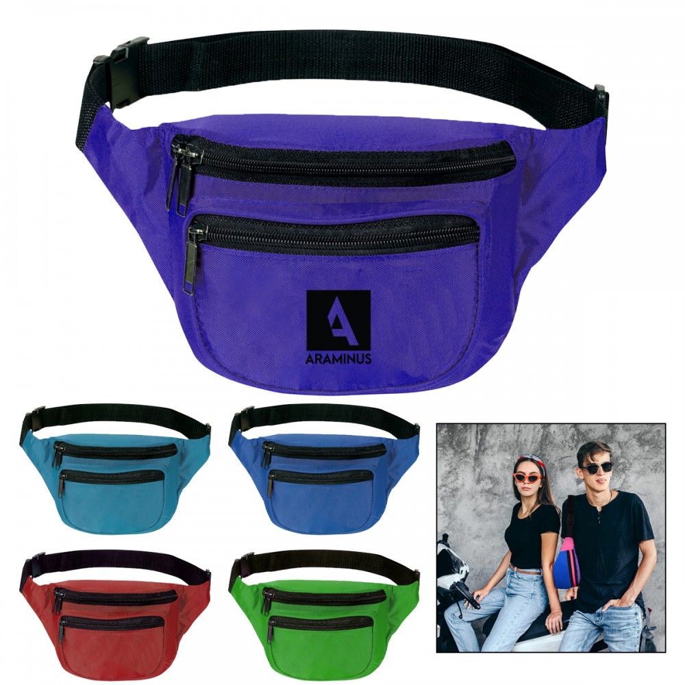 Customized Sports Fanny Pack With Two Pockets
