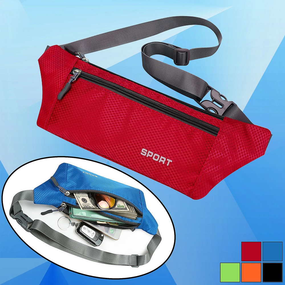 Adjustable Waist Strap Fanny Pack with Logo