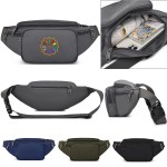 Multi Functional Outdoor Sports Water Resistant Oxford Fanny Pack with Logo