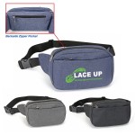 Heather Rounded 3 Pockets Fanny Pack with Logo
