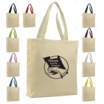 Customized Q-Tees Promotional Tote Bag Bottom Gusset Natural Body