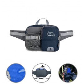 Customized Fanny Pack With Water Bottle Holder And Reflective Strip  Customized Fanny Pack With Water Bottle Holder And Reflective Strip