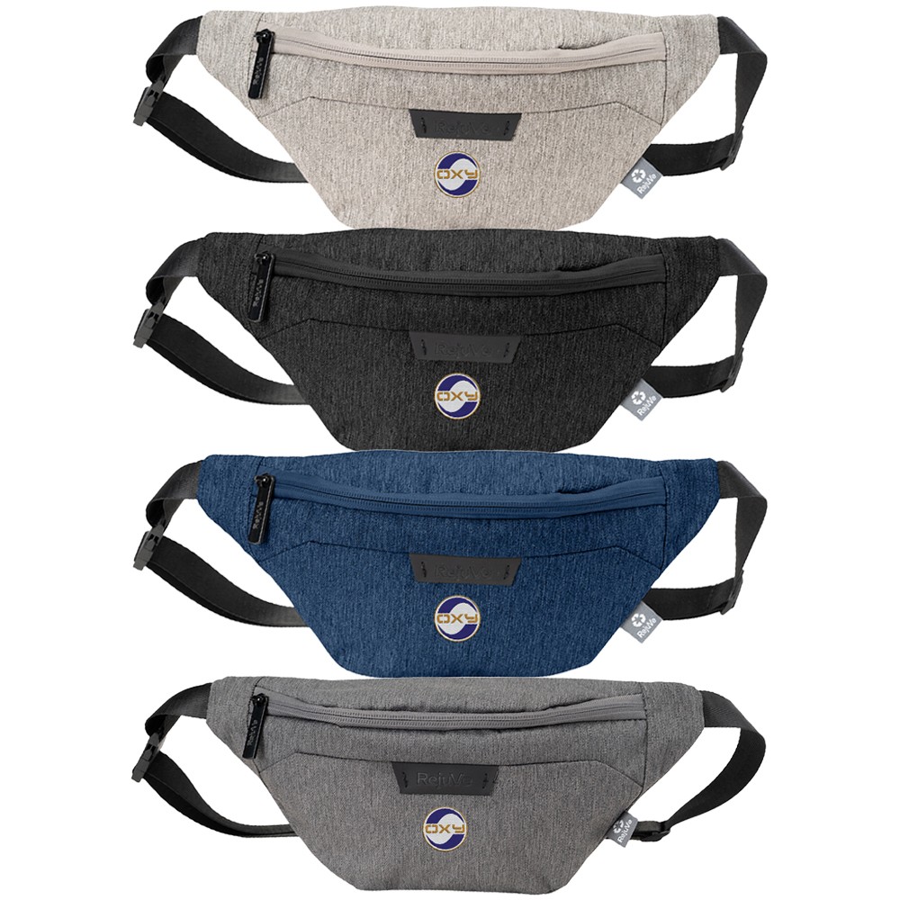 Customized RejuVe X-PAK Recycled Sleek Waist Fanny Pack