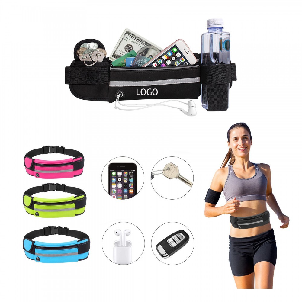 Custom Embroidered Running Pouch Belt Waist Pack Bag Custom Embroidered Running Pouch Belt Waist Pack Bag