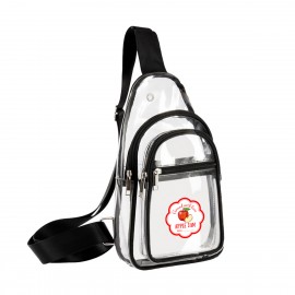 Personalized Clear Pvc Sling Bag Stadium Approved  Personalized Clear Pvc Sling Bag Stadium Approved