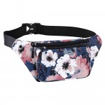Customized Stylish Full Color Fanny Pack with 3 zipper