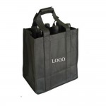 Custom Embroidered Non-Woven 6 Bottle Wine Bag