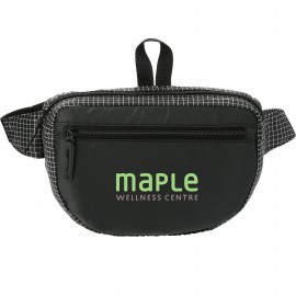 Grid Fanny Pack with Logo