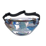 Holographic fanny pack Custom Embroidered