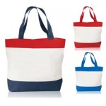 Customized Q-Tees Deluxe Polyester Zipper Tote Bag