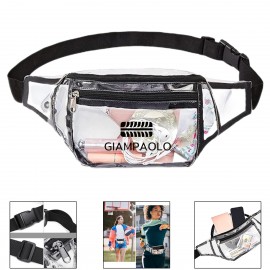 Waterproof Clear PVC Fanny Pack with Logo  Waterproof Clear PVC Fanny Pack with Logo