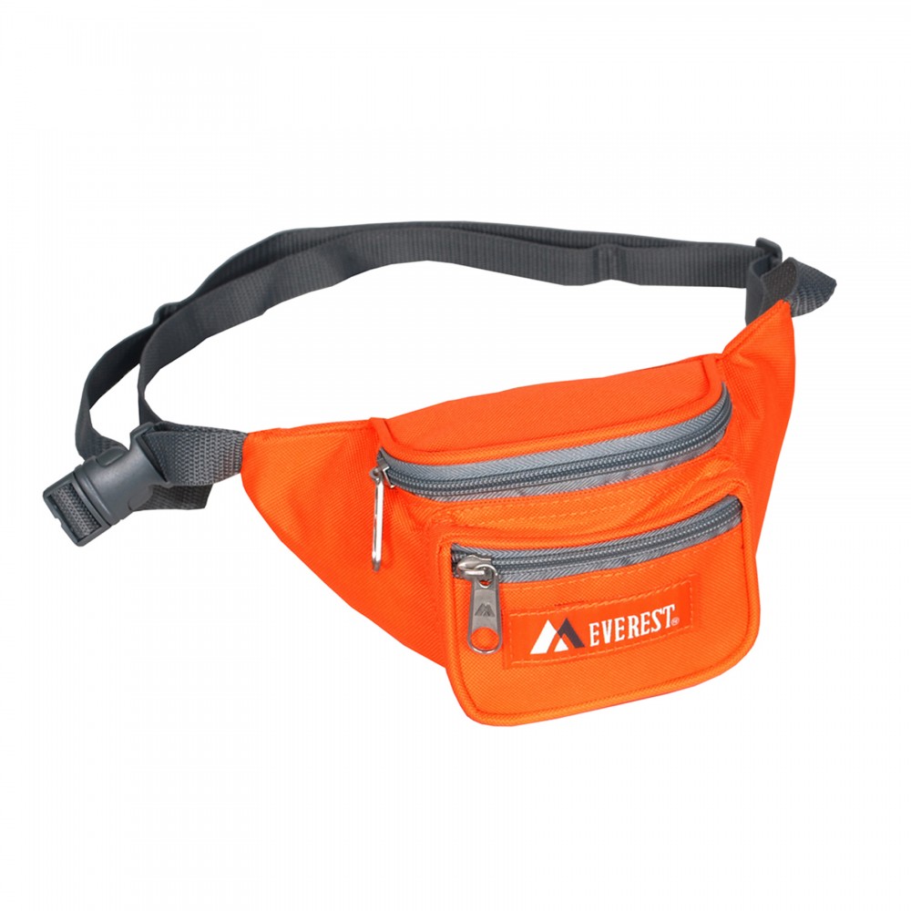 Personalized Everest Junior Orange/Gray Signature Waist Pack