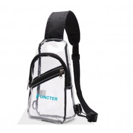 TPU Transparent Crossbody Bag Single Shoulder Bag with Logo