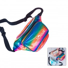 Custom Reflective Laser Colorful Chest Bag