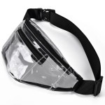 Logo Branded Stadium Approved Clear PVC Transparent Fanny Pack
