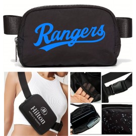 Cross Body Zipper Lulu Belt Bag with Logo