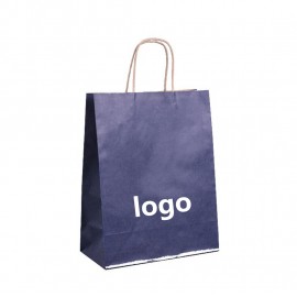Logo Branded Kraft Paper Tote Bags