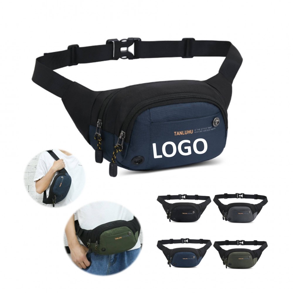 Customized Business Cashier Leisure Chest Bag Fanny Pack