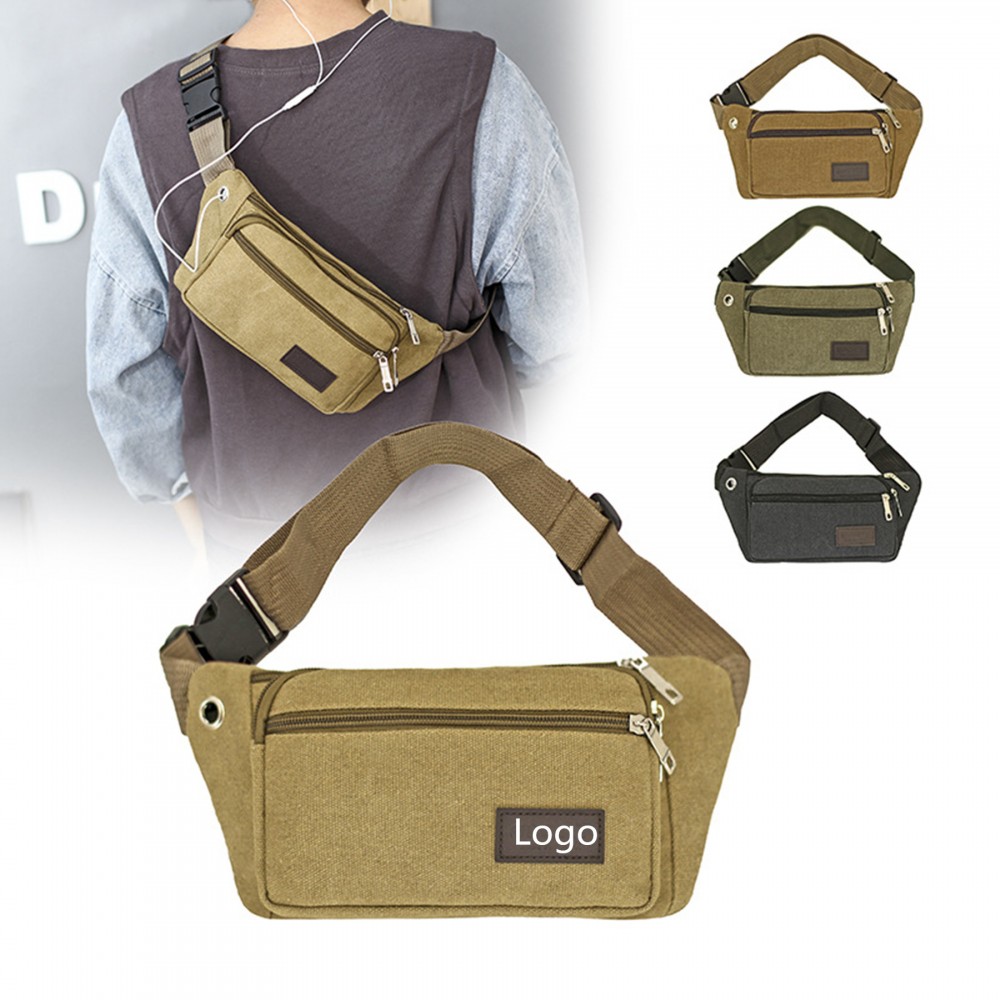 Personalized Canvas Fanny Pack