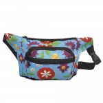 4 Zipper Pocket With Full color Printed Fanny Pack with Logo