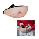 Personalized False stomach Big Belly Belly leather leather PU waist Bag