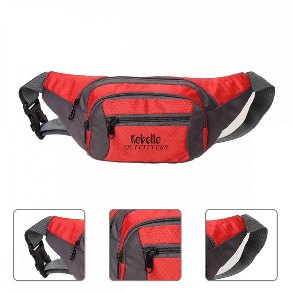600D oxford fabric Fanny Pack Bag with Logo 600D oxford fabric Fanny Pack Bag with Logo
