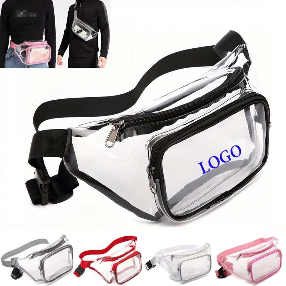 Clear Fanny Pack Waterproof Waist Bag with Logo
