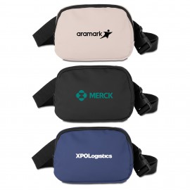 Customized Soft PU Fanny Pack w/Hidden Zipper