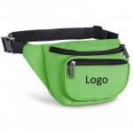 Fanny Pack with Zippered Pockets with Logo