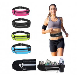 Logo Branded Outdoor Fitness Sports Neoprene Running Belt Waist Bag Waterproof Fanny Pack