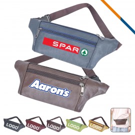 Logo Branded Slouch Leather Fanny Pack