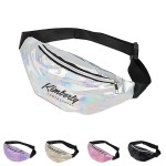 PVC Holographic Fanny Pack/waist Bag With Elastic Belt with Logo