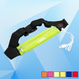 LED Waterproof Fanny Pack with Logo