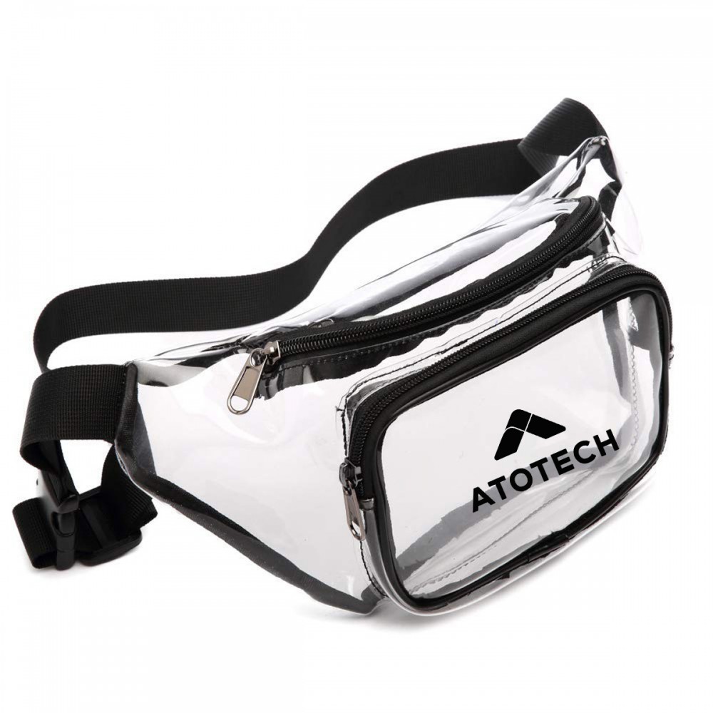 Custom Imprinted PVC Transparent Waist Bag Custom Imprinted PVC Transparent Waist Bag