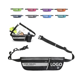 Custom Outdoor Running Belt Water Bottle Waist Bag
