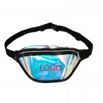 Women's PVC Laser Hologram Fanny Pack Bag Custom Embroidered