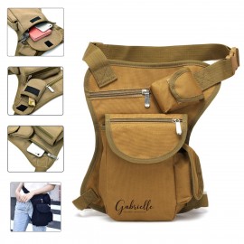 Canvas Thigh Bag with Logo