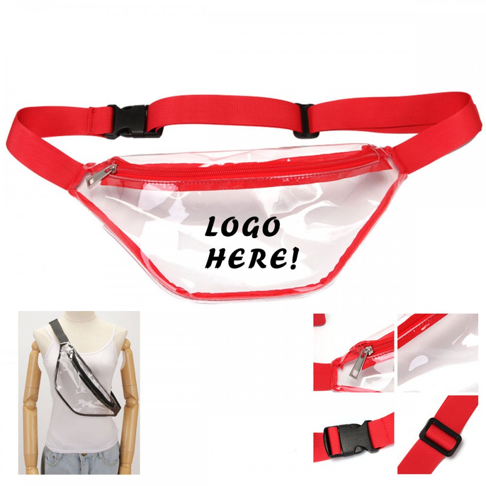 Clear Waterproof PVC Fanny Pack with Logo