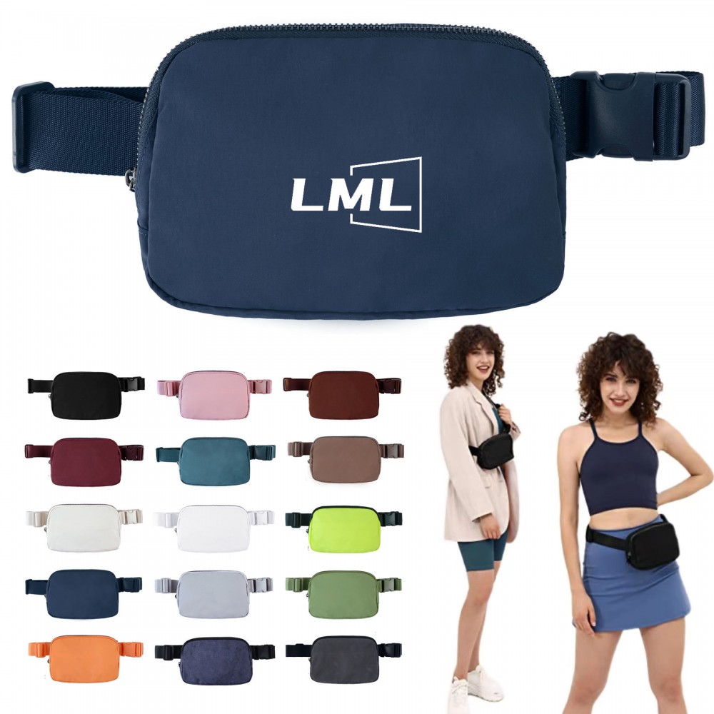 Unisex Mini Belt Bag with Logo