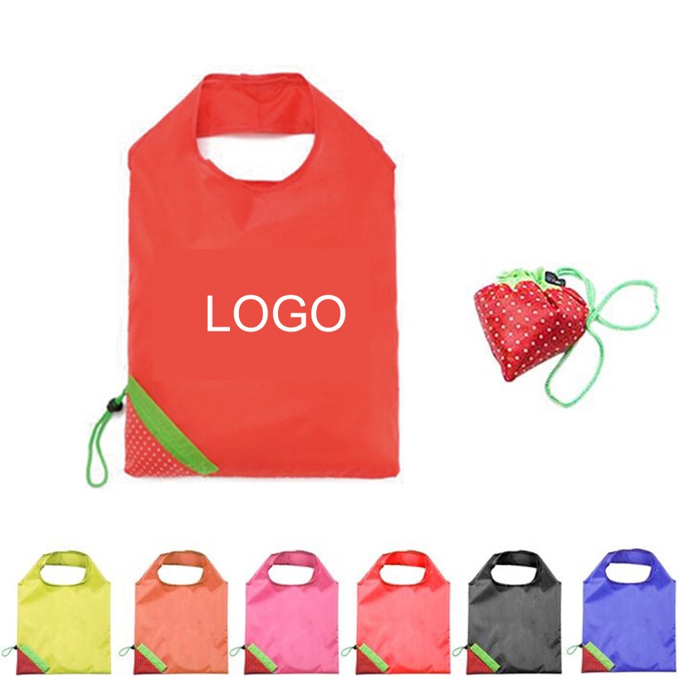 Personalized Strawberry Shape Grocery Tote Bag